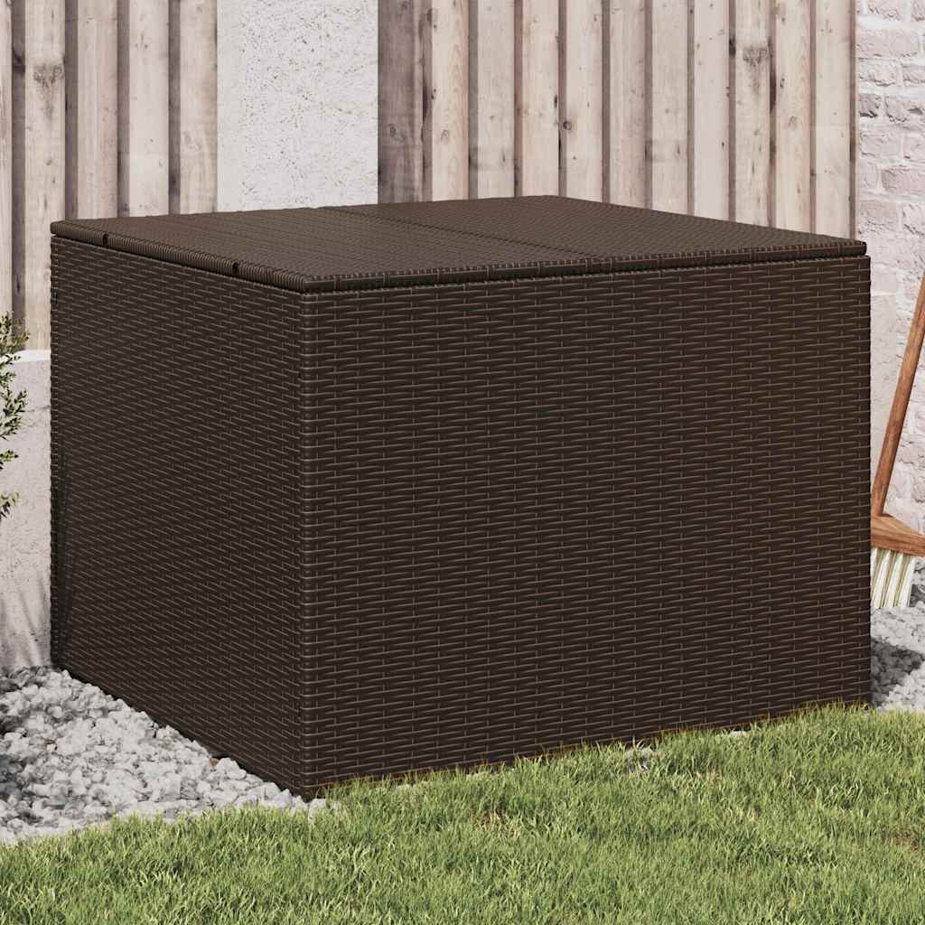 Contenitore da Giardino Marrone 291L in Polyrattan | homemem39