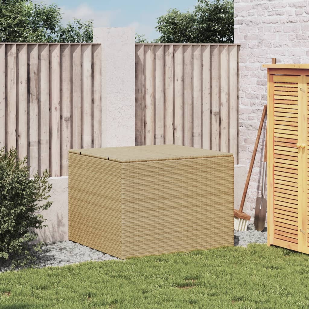 Contenitore da Giardino Beige Misto 291L in Polyrattan - homemem39