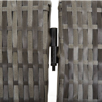 Divisorio per Ambienti a 3 Pannelli Grigio in Polyrattan | homemem39
