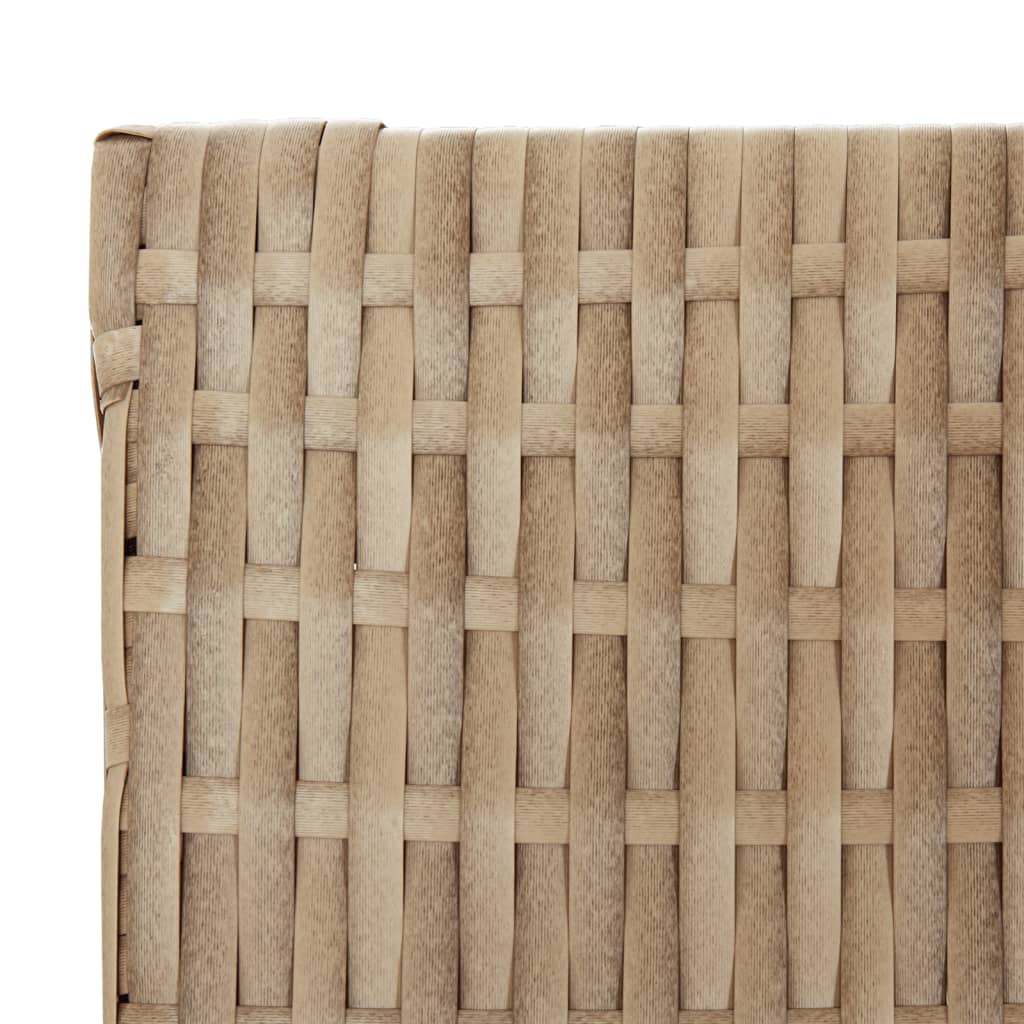 Divisorio per Ambienti a 4 Pannelli Beige in Polyrattan - homemem39