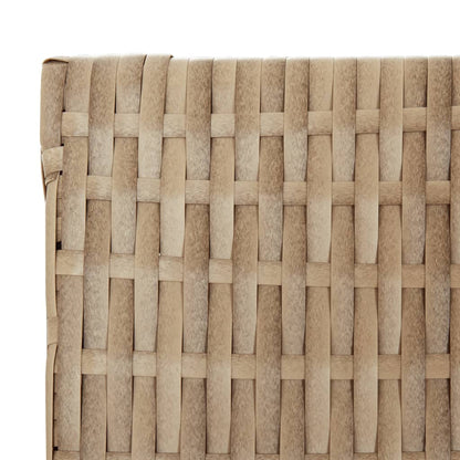 Divisorio per Ambienti a 4 Pannelli Beige in Polyrattan - homemem39