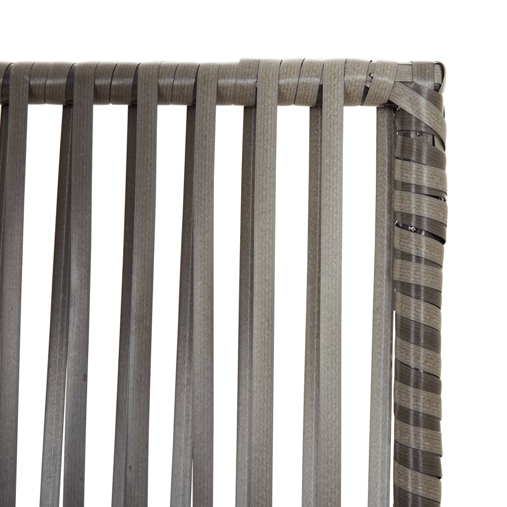 Divisorio per Ambienti a 5 Pannelli Grigio in Polyrattan | homemem39