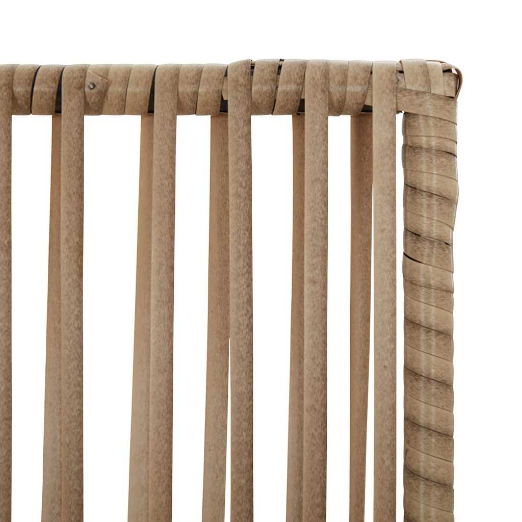 Divisorio per Ambienti a 5 Pannelli Beige in Polyrattan | homemem39