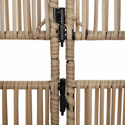 Divisorio per Ambienti a 5 Pannelli Beige in Polyrattan | homemem39