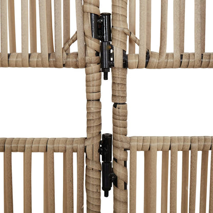 Divisorio per Ambienti a 6 Pannelli Beige in Polyrattan | homemem39