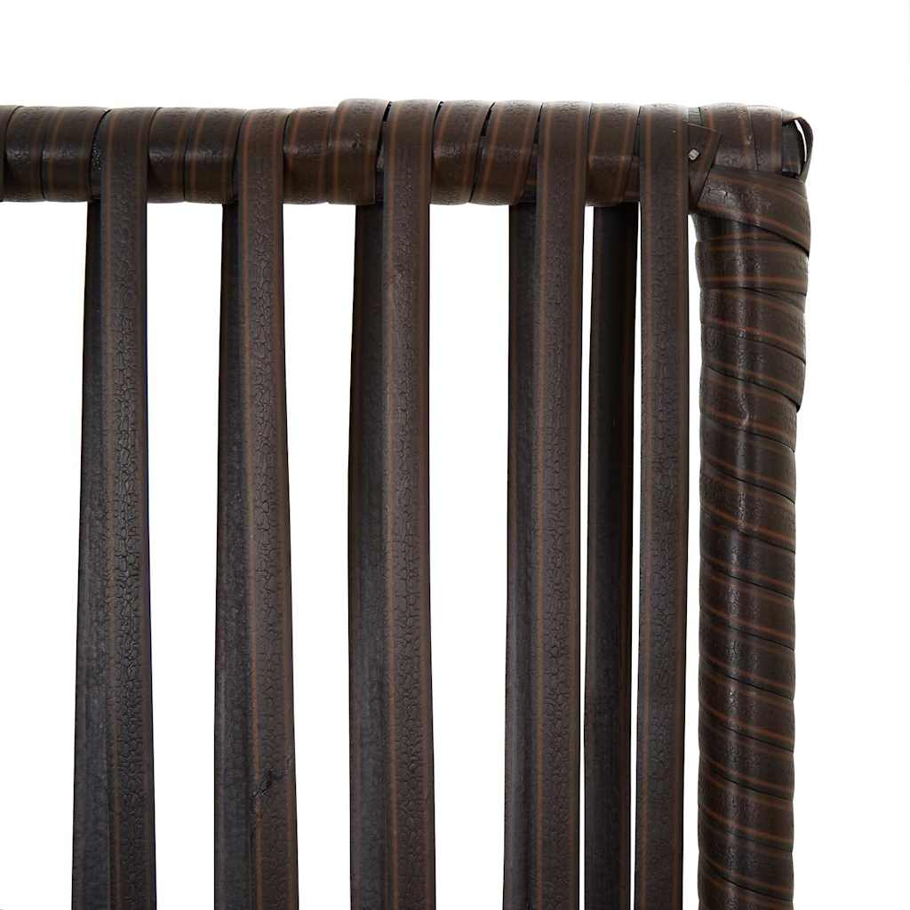 Divisorio per Ambienti a 3 Pannelli Marrone in Polyrattan | homemem39