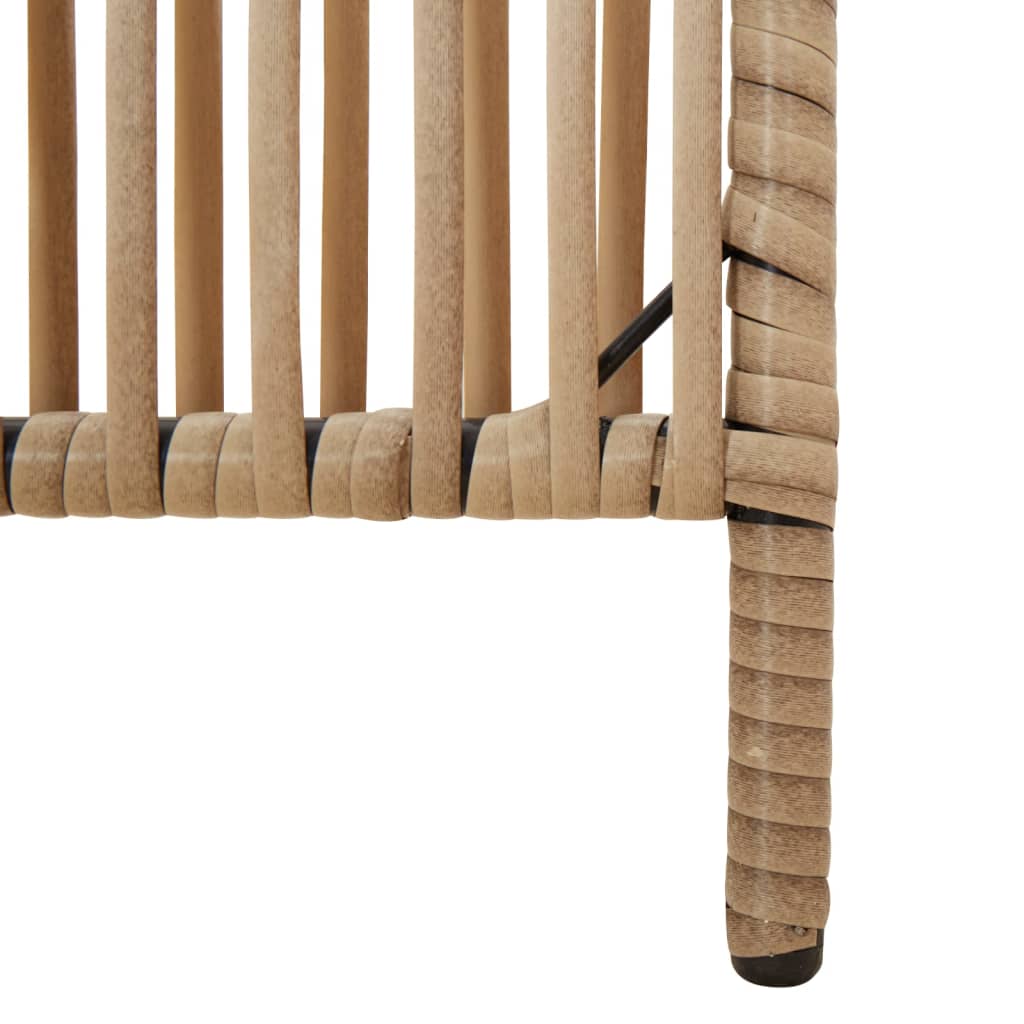 Divisorio per Ambienti a 4 Pannelli Beige in Polyrattan | homemem39