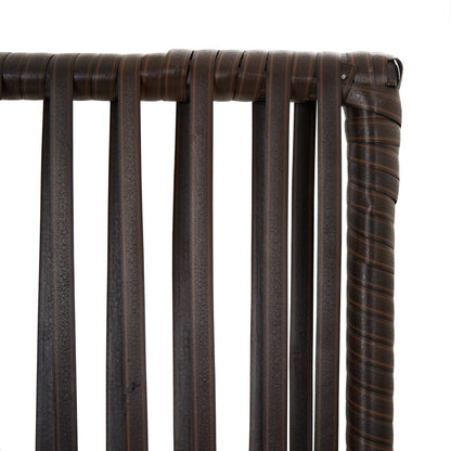 Divisorio per Ambienti a 5 Pannelli Marrone in Polyrattan - homemem39