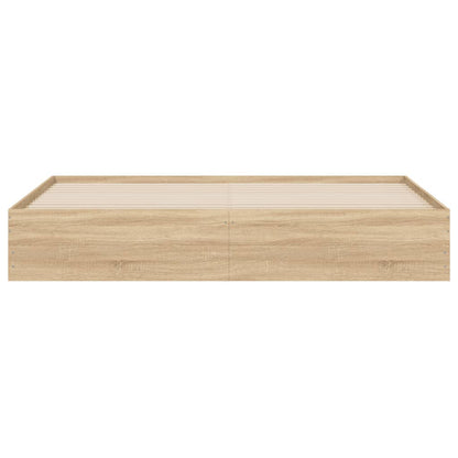 Giroletto Cassetti Rovere Sonoma 200x200 cm Legno Multistrato