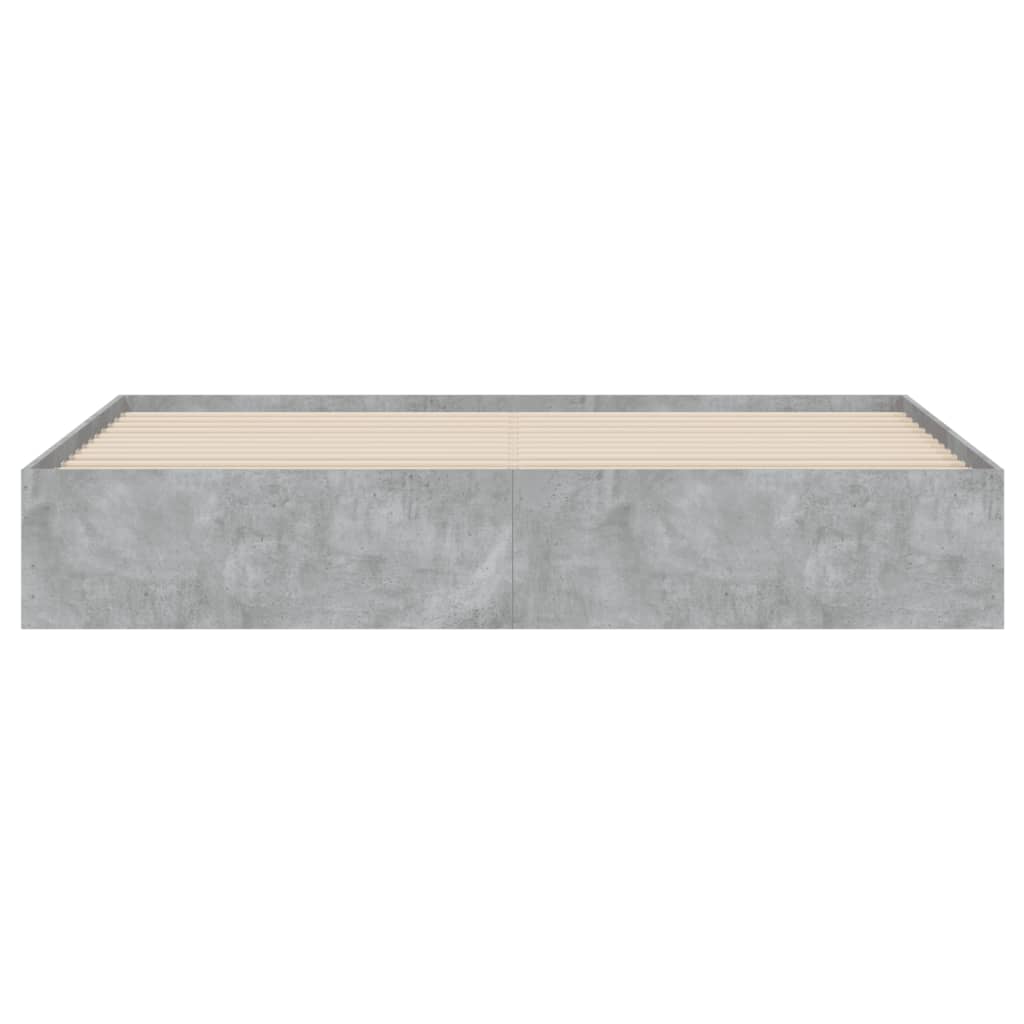 Giroletto Cassetti Grigio Cemento 200x200 cm Legno Multistrato
