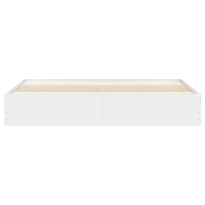 Giroletto con Cassetti Bianco 160x200 cm in Legno Multistrato | homemem39