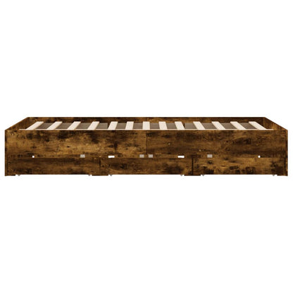 Giroletto con Cassetti Rovere Fumo 150x200 cm Legno Multistrato | homemem39