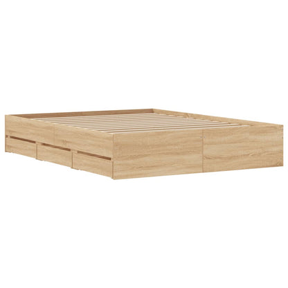 Giroletto Cassetti Rovere Sonoma 140x200 cm Legno Multistrato | homemem39