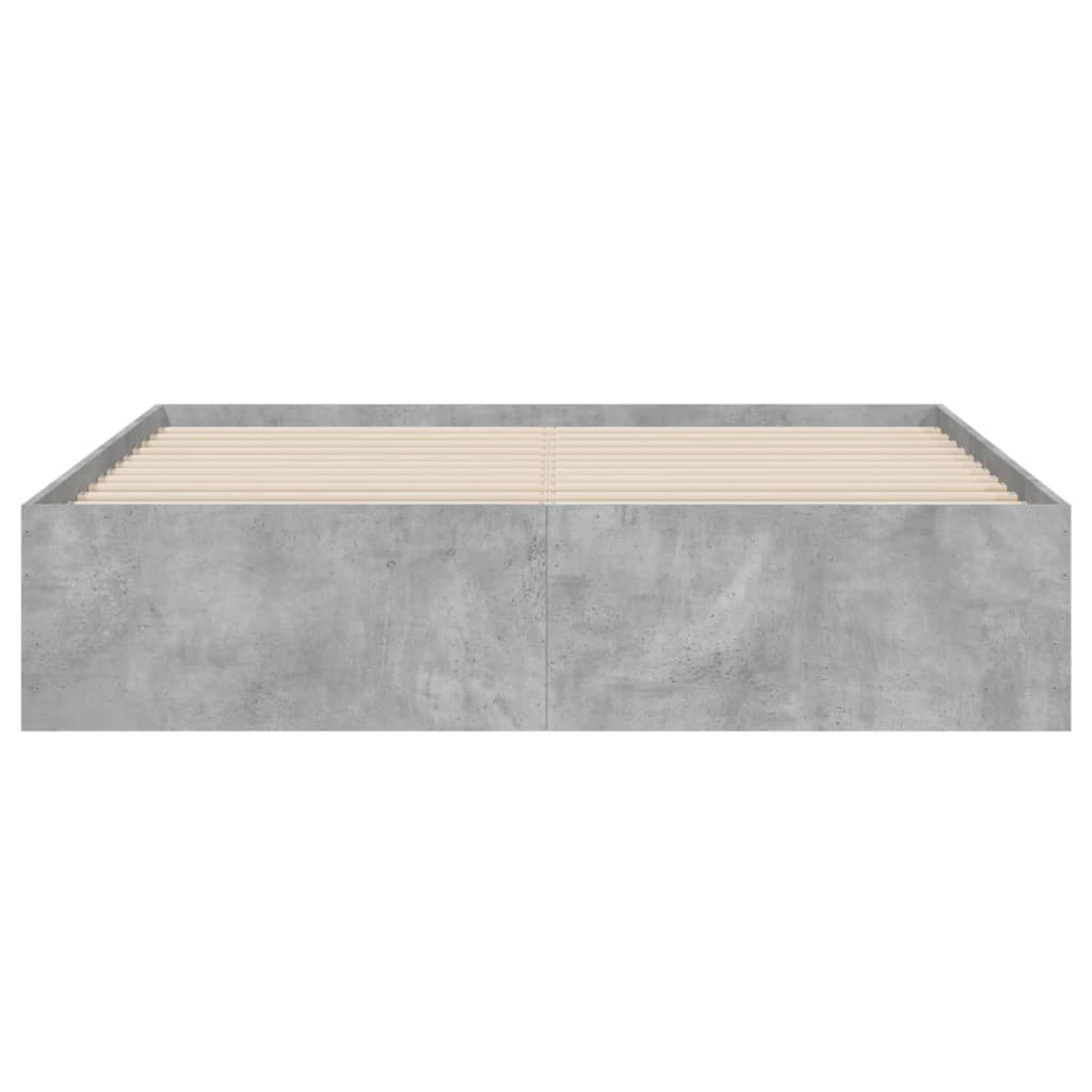 Giroletto Cassetti Grigio Cemento 140x200 cm Legno Multistrato | homemem39