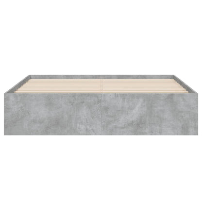 Giroletto Cassetti Grigio Cemento 140x200 cm Legno Multistrato | homemem39
