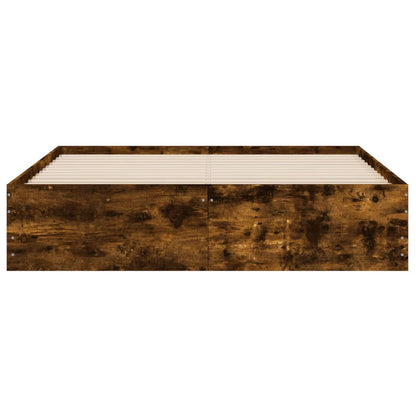 Giroletto con Cassetti Rovere Fumo 140x200 cm Legno Multistrato - homemem39