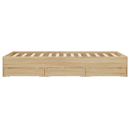 Giroletto Cassetti Rovere Sonoma 120x200 cm Legno Multistrato