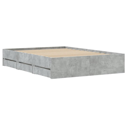 Giroletto Cassetti Grigio Cemento 120x200 cm Legno Multistrato - homemem39