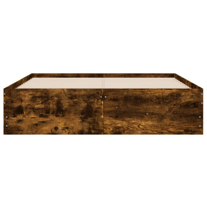 Giroletto con Cassetti Rovere Fumo 120x200 cm Legno Multistrato | homemem39