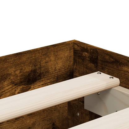 Giroletto con Cassetti Rovere Fumo 120x200 cm Legno Multistrato | homemem39