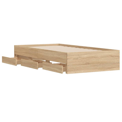 Giroletto Cassetti Rovere Sonoma 100x200 cm Legno Multistrato | homemem39