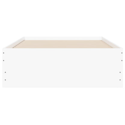 Giroletto con Cassetti Bianco 90x200 cm in Legno Multistrato