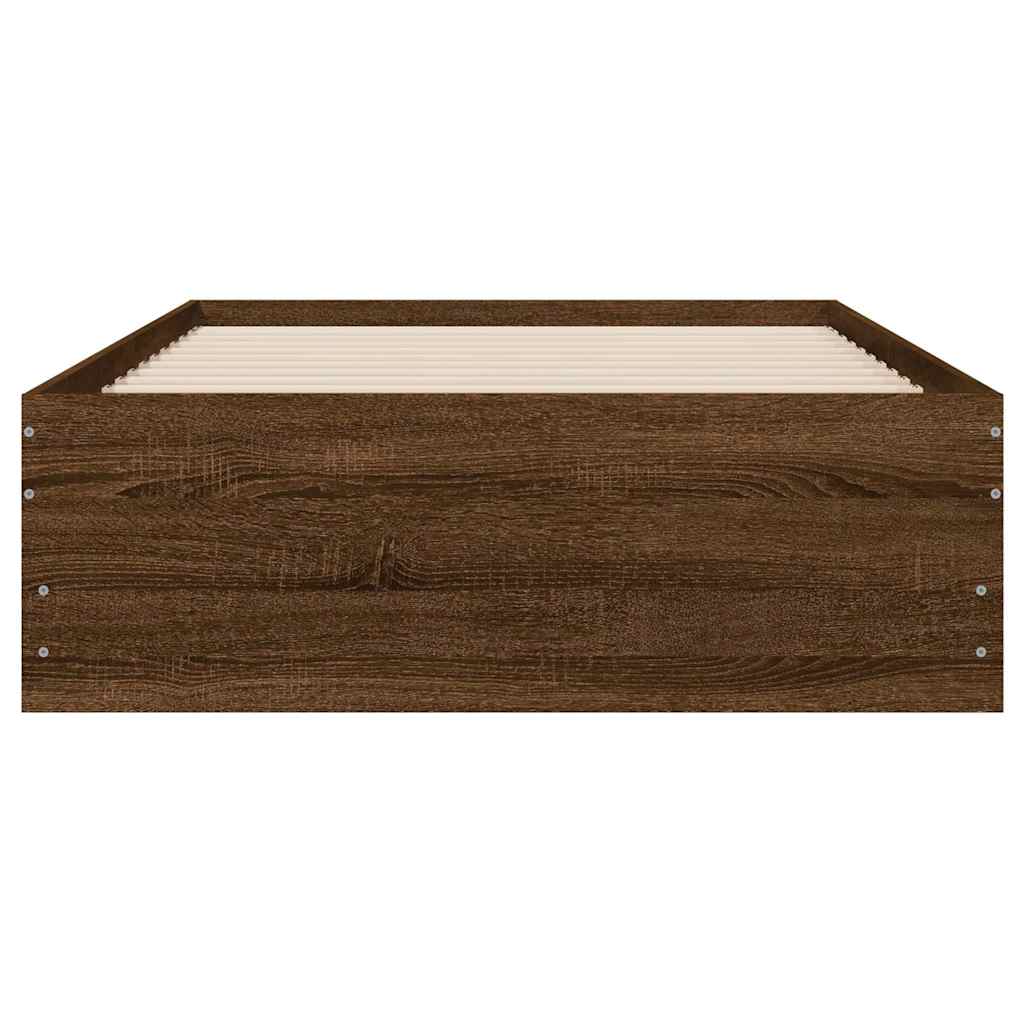 Giroletto Cassetti Rovere Marrone 90x200 cm Legno Multistrato | homemem39