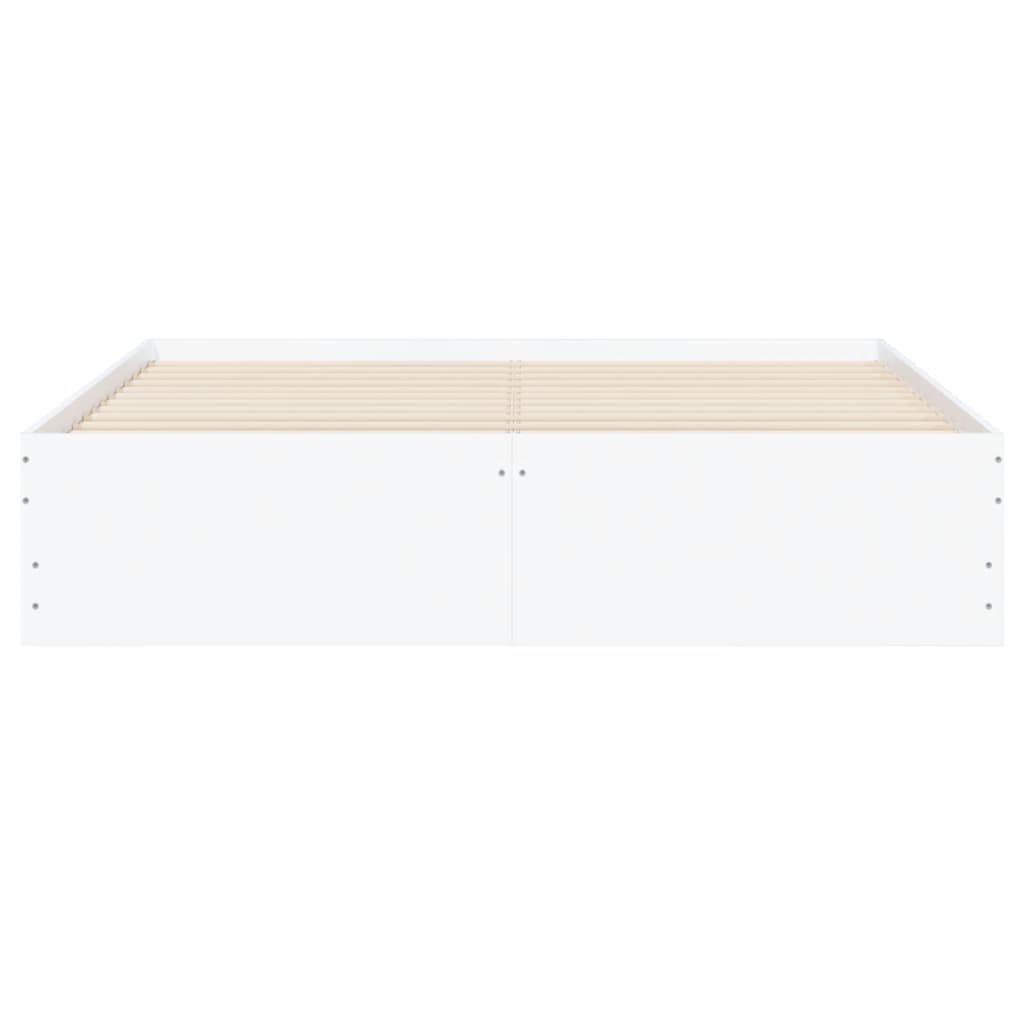 Giroletto con Cassetti Bianco 140x190 cm in Legno Multistrato