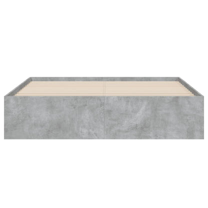 Giroletto Cassetti Grigio Cemento 140x190 cm Legno Multistrato | homemem39
