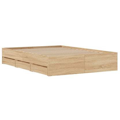 Giroletto Cassetti Rovere Sonoma 135x190 cm Legno Multistrato | homemem39