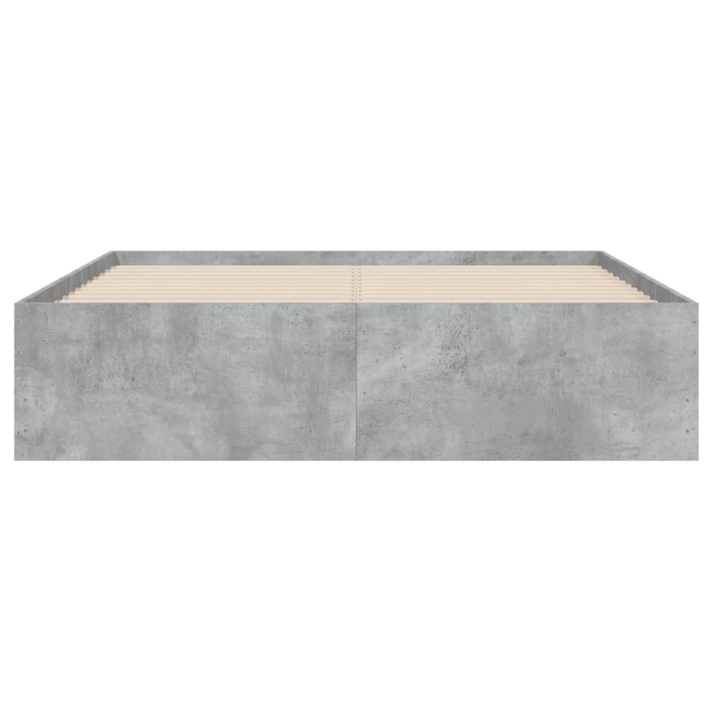 Giroletto Cassetti Grigio Cemento 135x190 cm Legno Multistrato | homemem39