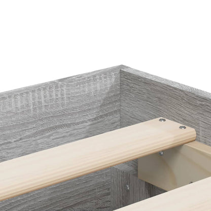 Giroletto Cassetti Grigio Sonoma 120x190 cm Legno Multistrato | homemem39