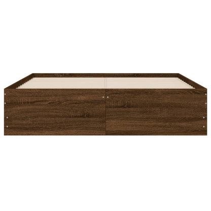 Giroletto Cassetti Rovere Marrone 120x190 cm Legno Multistrato