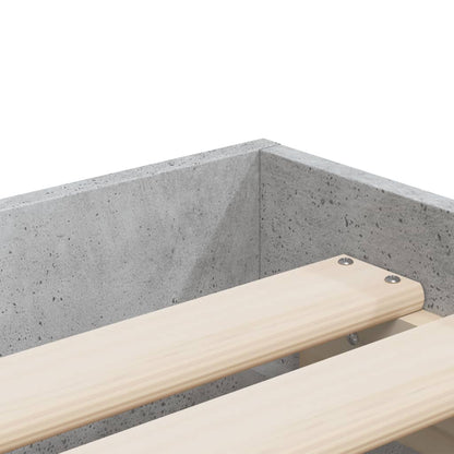 Giroletto Cassetti Grigio Cemento 90x190 cm Legno Multistrato | homemem39