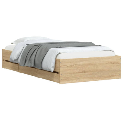 Giroletto Cassetti Rovere Sonoma 75x190 cm Legno Multistrato | homemem39