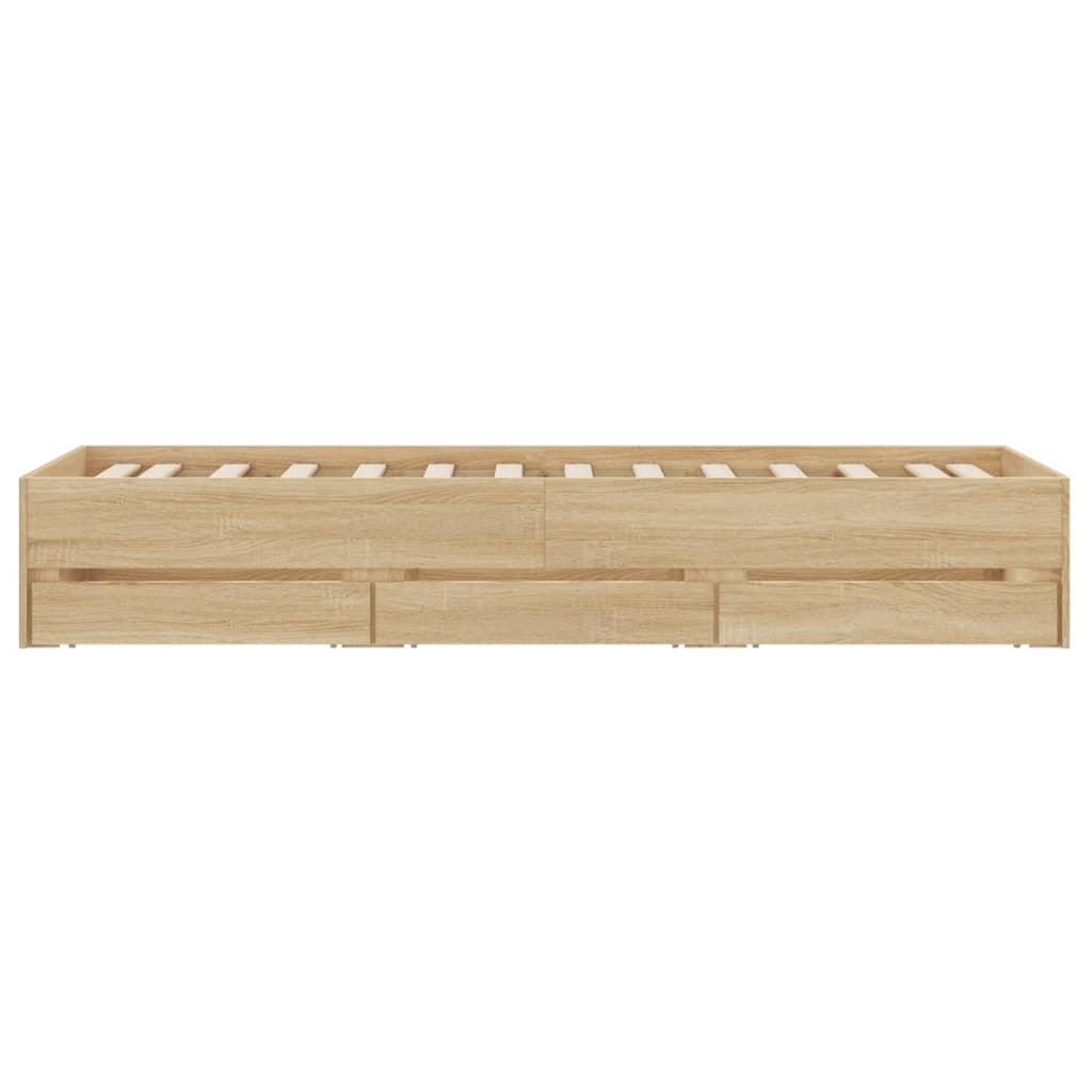 Giroletto Cassetti Rovere Sonoma 75x190 cm Legno Multistrato | homemem39