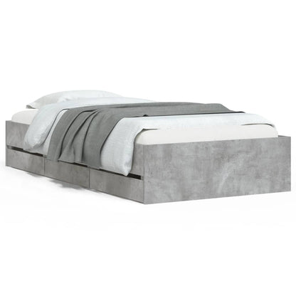 Giroletto Cassetti Grigio Cemento 75x190 cm Legno Multistrato | homemem39