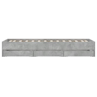 Giroletto Cassetti Grigio Cemento 75x190 cm Legno Multistrato | homemem39