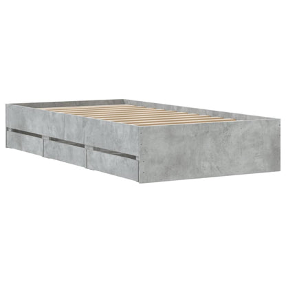 Giroletto Cassetti Grigio Cemento 75x190 cm Legno Multistrato | homemem39