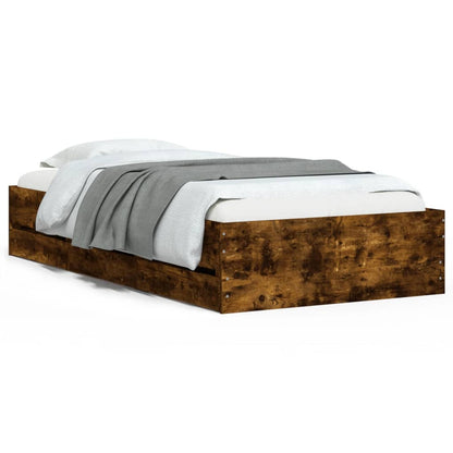 Giroletto con Cassetti Rovere Fumo 75x190 cm Legno Multistrato | homemem39