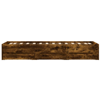 Giroletto con Cassetti Rovere Fumo 75x190 cm Legno Multistrato | homemem39