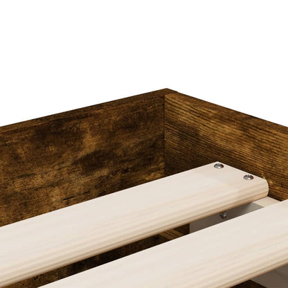 Giroletto con Cassetti Rovere Fumo 75x190 cm Legno Multistrato | homemem39