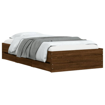 Giroletto Cassetti Rovere Marrone 75x190 cm Legno Multistrato | homemem39