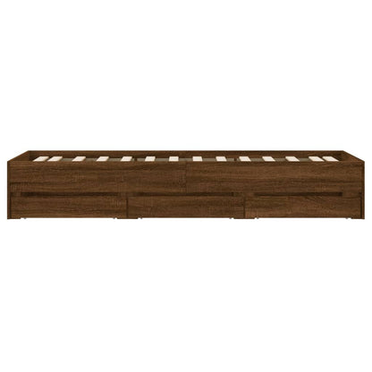 Giroletto Cassetti Rovere Marrone 75x190 cm Legno Multistrato | homemem39