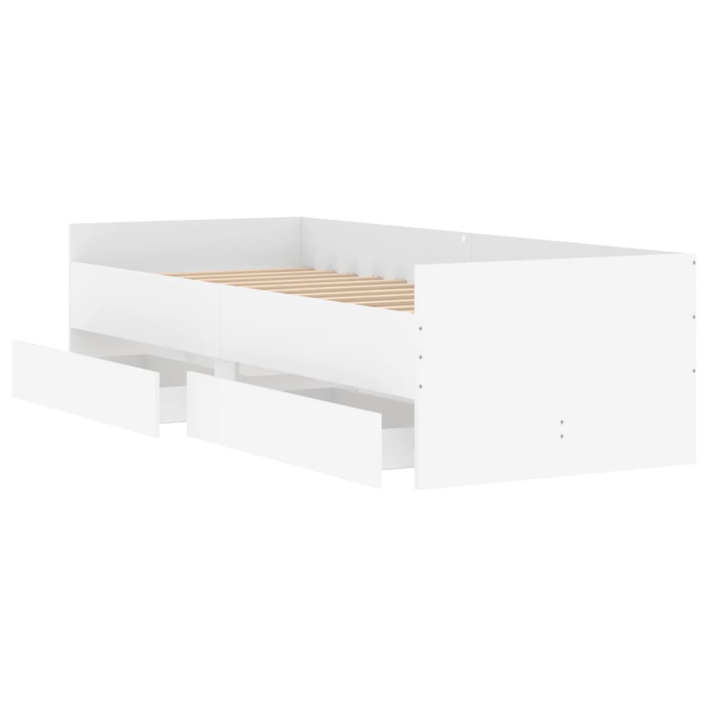 Giroletto con Cassetti Bianco 100x200 cm