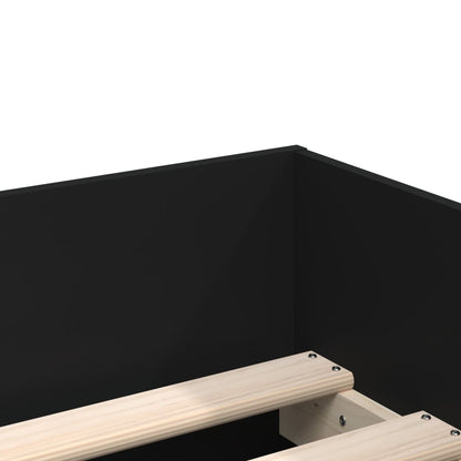 Giroletto con Cassetti Nero 100x200 cm