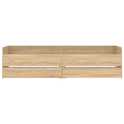 Giroletto con Cassetti Rovere Sonoma 100x200 cm - homemem39