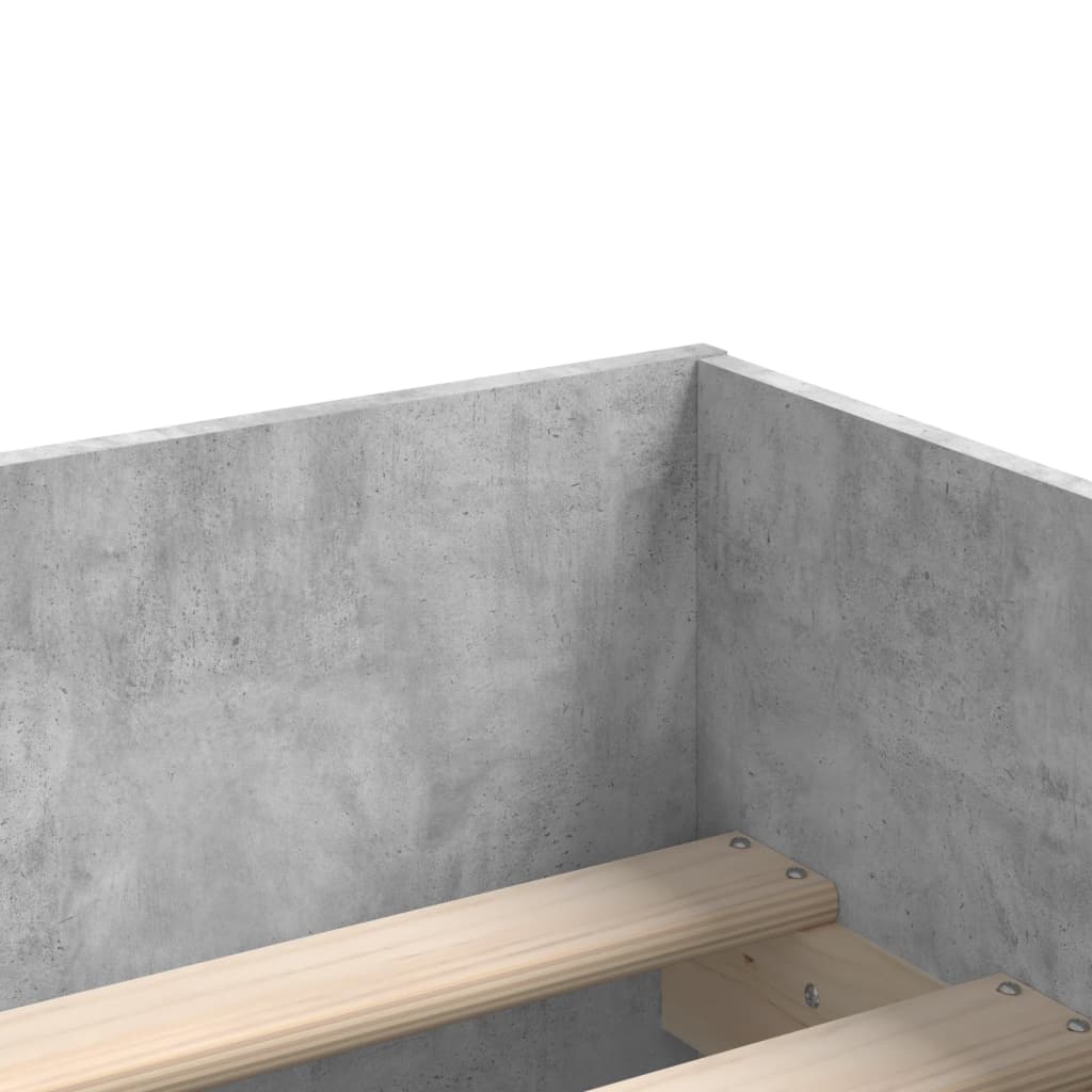 Giroletto con Cassetti Grigio Cemento 100x200 cm