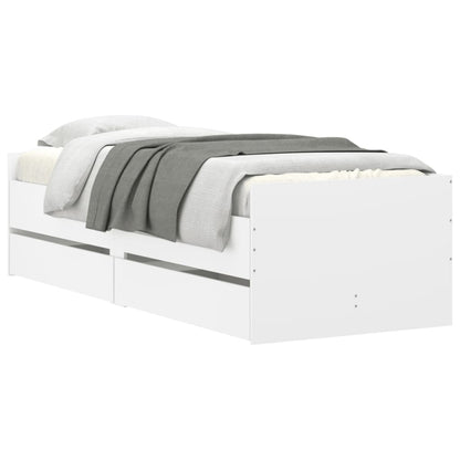 Giroletto con Cassetti Bianco 90x200 cm