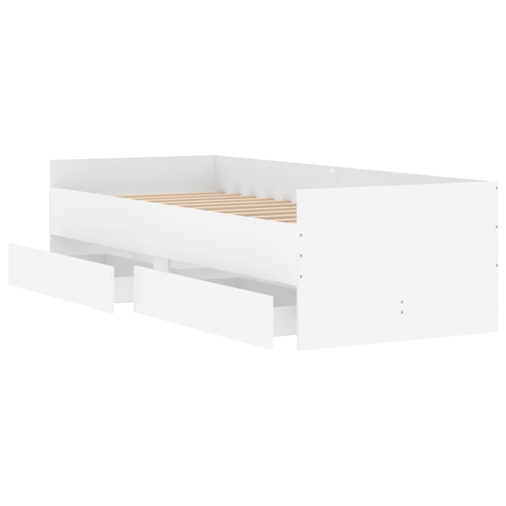 Giroletto con Cassetti Bianco 90x200 cm